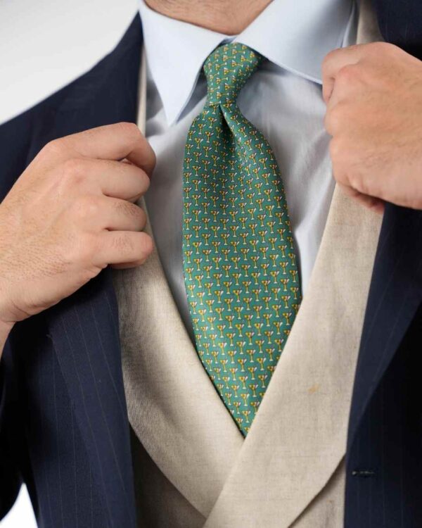 Corbata Cocktail green - Imagen 4