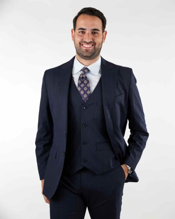 Corbata Basic marine - Imagen 4