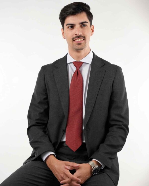 Corbata Mock red - Imagen 4
