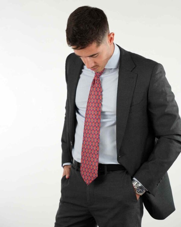 Corbata Omega grey - Imagen 4