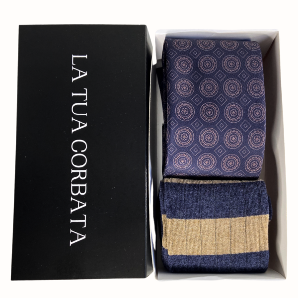 Pack Corbata Maximum Marine y Calcetin Canale
