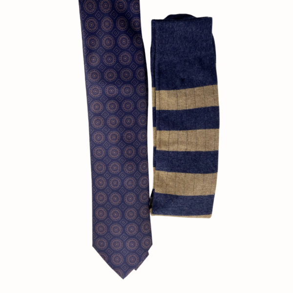 Pack Corbata Maximum Marine y Calcetin Canale - Imagen 2