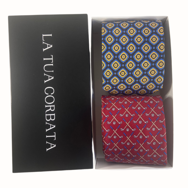 Packs 2 Corbatas: Golf y Topic Blue