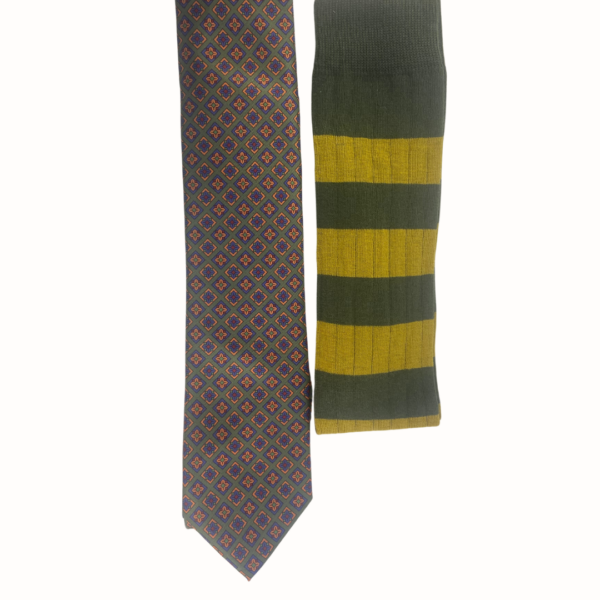 Pack Corbata Pick Green y Calcetin Canale - Imagen 2