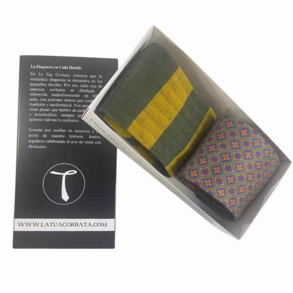 Pack Corbata Pick Green y Calcetin Canale - Imagen 4