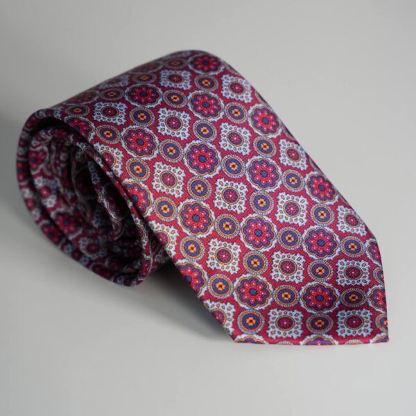 Corbata Fiorence burdeos - Imagen 2