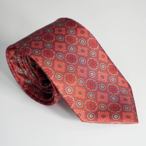 Corbata Fiorence orange - Imagen 3