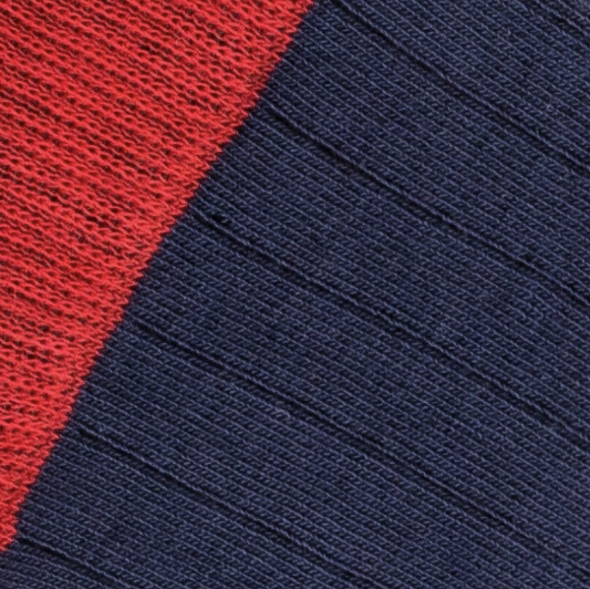 Calcetín Canalé Caña Alta Liso - Azul Marino - Rojo - Imagen 2