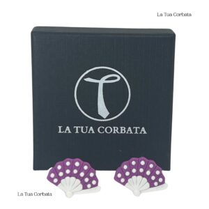 Gemelos Abanico Morado