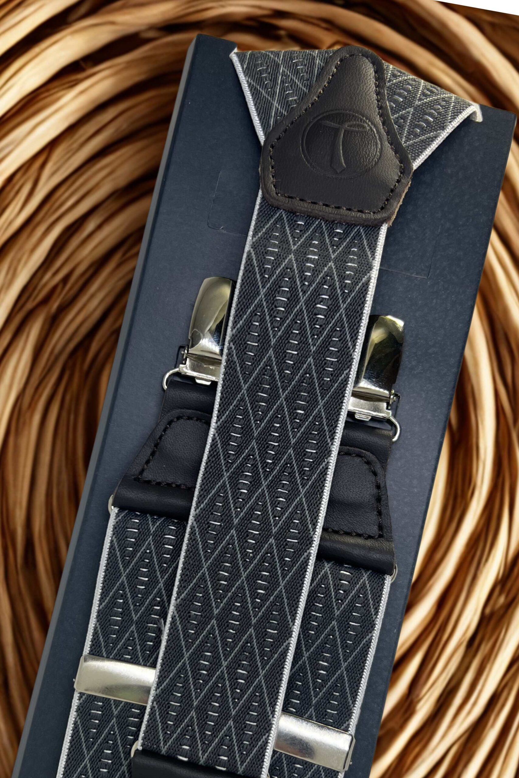Tirantes Rombito Gris