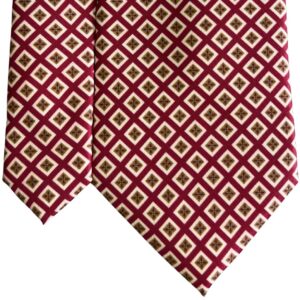 Corbata Rombos Red
